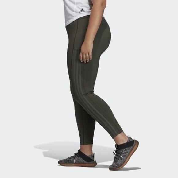 ADIDAS ORIGINALS X Universal Standard 3-stripe High Waist 7/8 Activewear FJ7471 - Picture 1 of 14